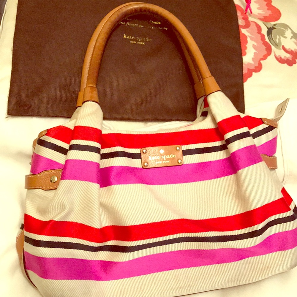 Kate spade summer red and pink shoulder bag